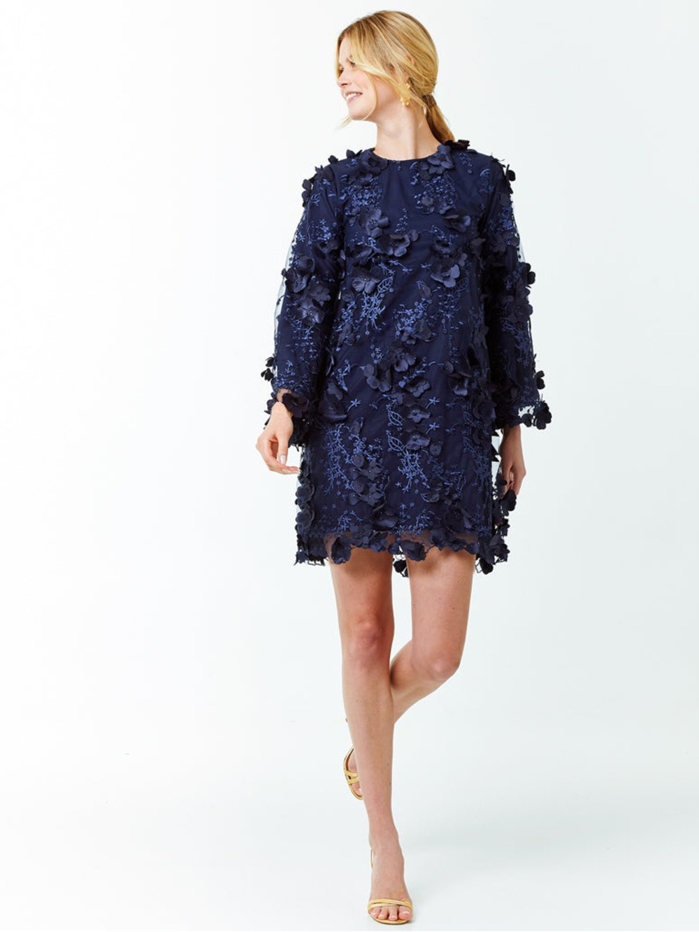 Mestiza New York 3D Floral Lace Mini Dress